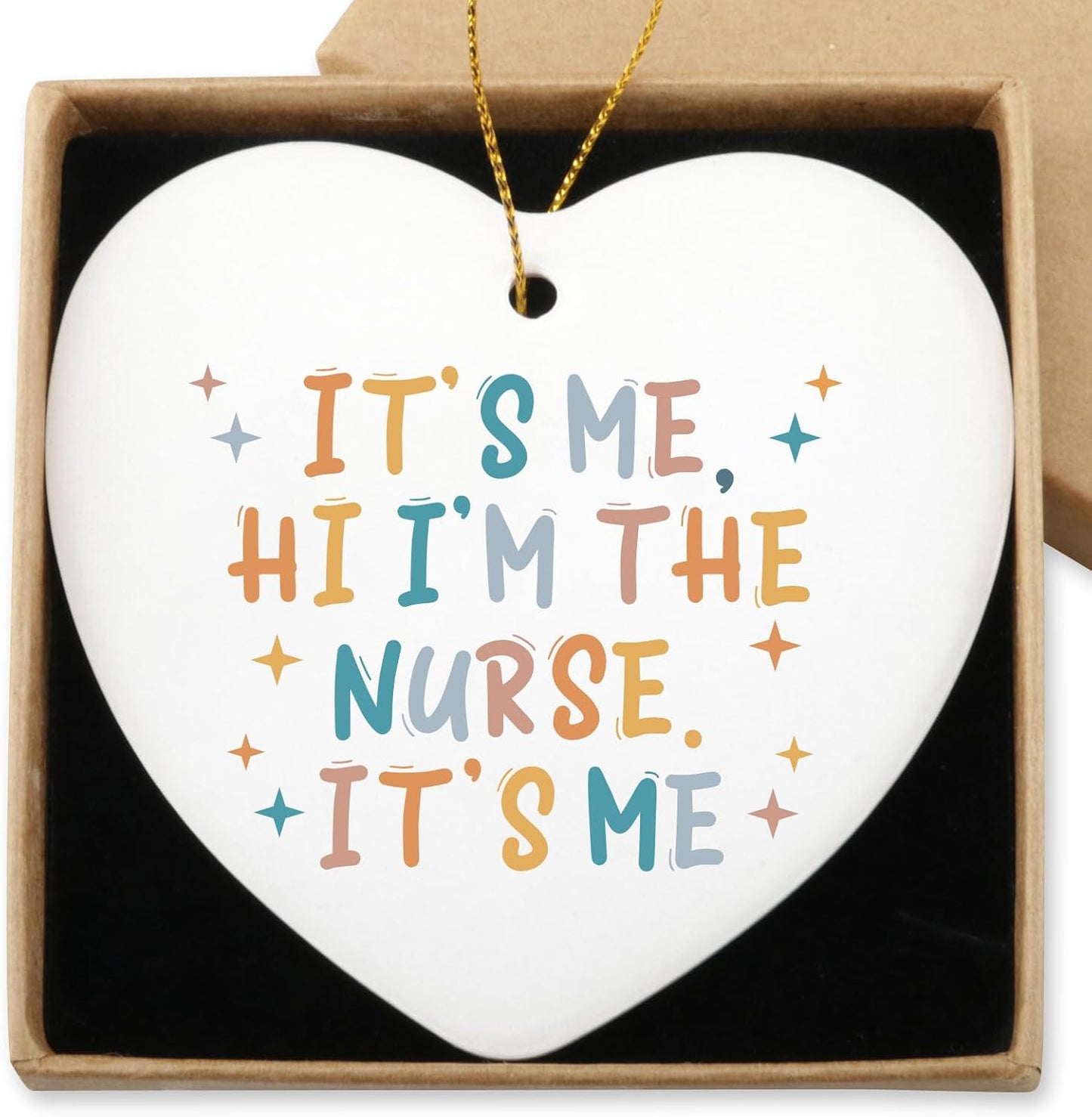 Cheerleader Gifts: Funny Hanging Ornament - It's Me, The Cheerleader - Ceramic Heart Keepsake for Cheer Coach & Cheer Stuff - Christmas & Birthday Gift for Women
