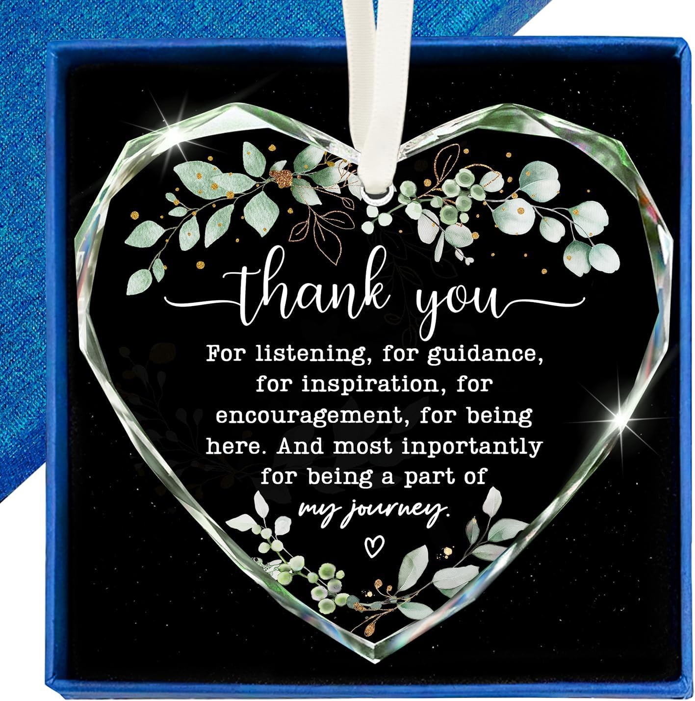 50th Anniversary Wedding Gifts for Couple - 50 Year Anniversary Wedding Gift Ideas for Parents, Husband, Wife, Her, Him - Best 50th Decoration Glass Ornament
