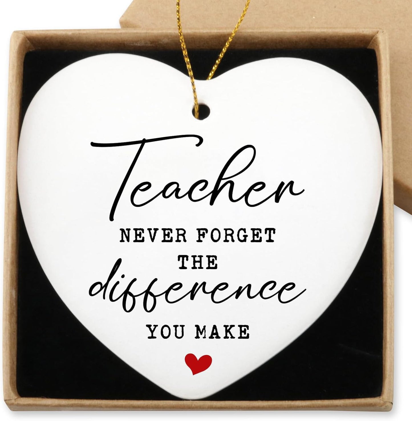 Thank You for Helping Me Shine Appreciation Gifts for Women Men Hanging Ornament Thank You Gifts for Coworkers Boss Teachers Counselor Friends Thanksgiving Christmas Ceramic Heart Keepsake