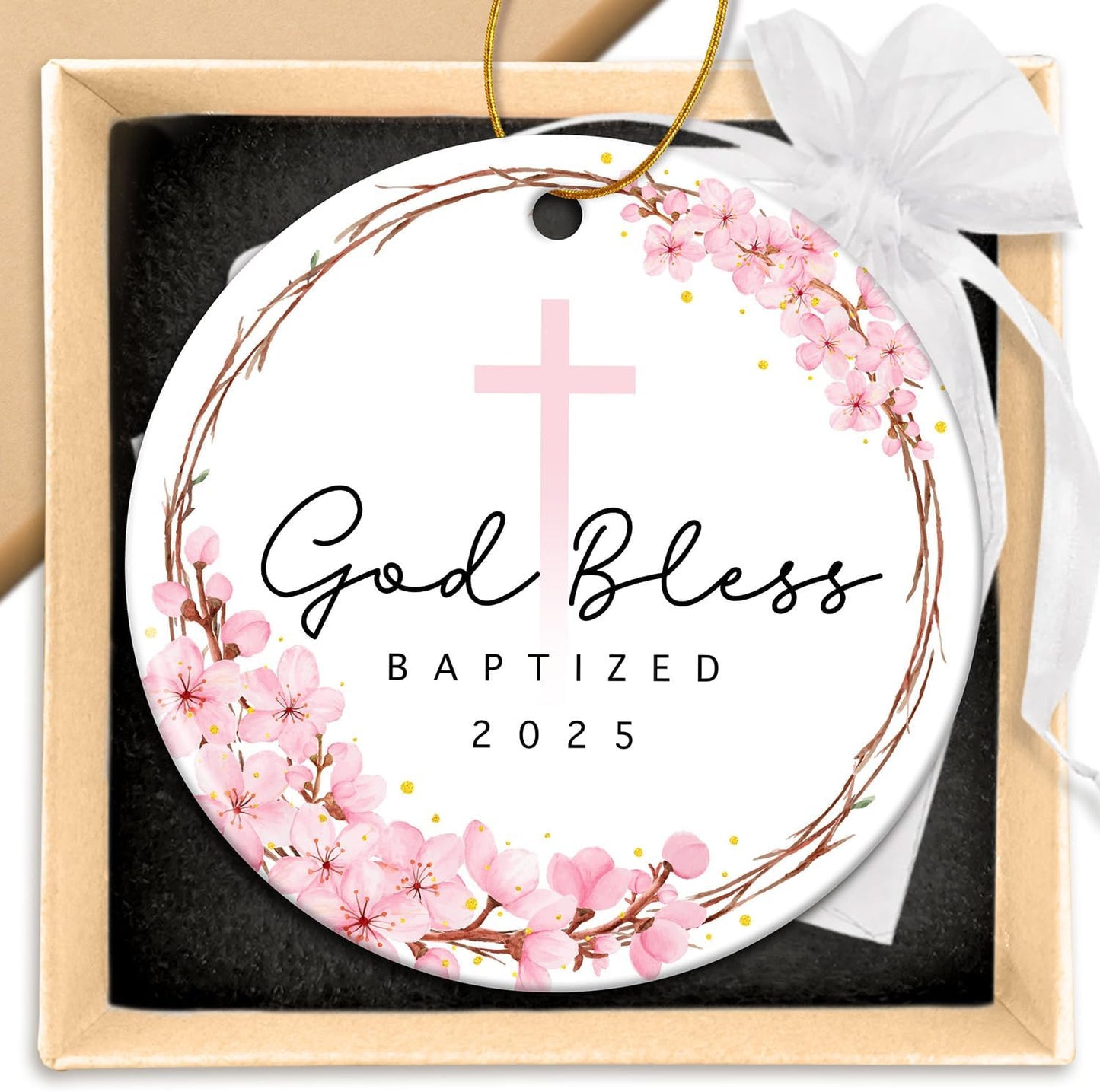 Thank You Gifts for Women Men - Teacher Appreciation Gifts - Appreciation Gift for Nurse Paraprofessional Principal Coworker Employee Counselor Boss - Retirement Farewell Going Away - Ceramic Ornament