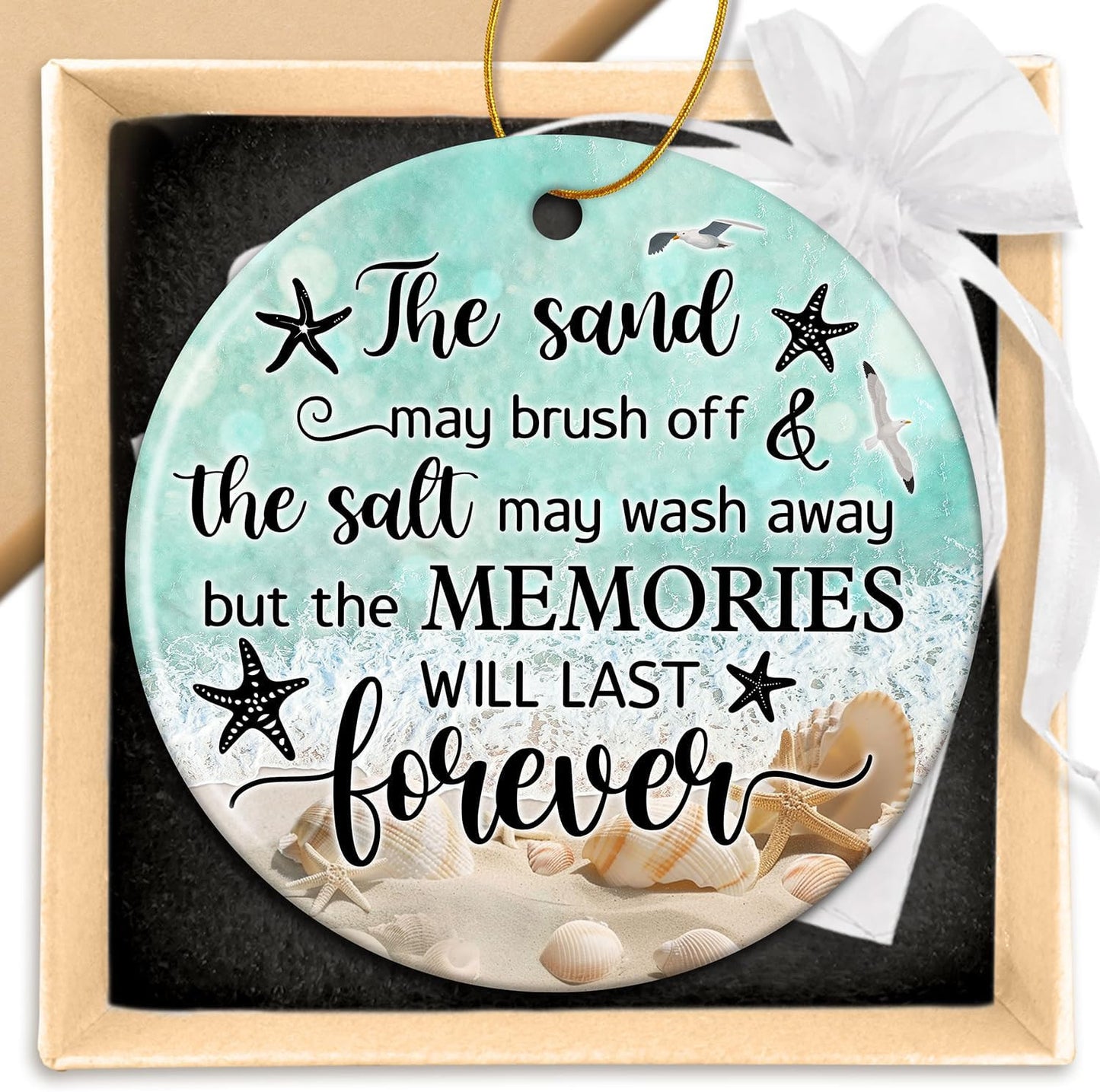 Thank You Gifts for Women Men - Teacher Appreciation Gifts - Appreciation Gift for Nurse Paraprofessional Principal Coworker Employee Counselor Boss - Retirement Farewell Going Away - Ceramic Ornament