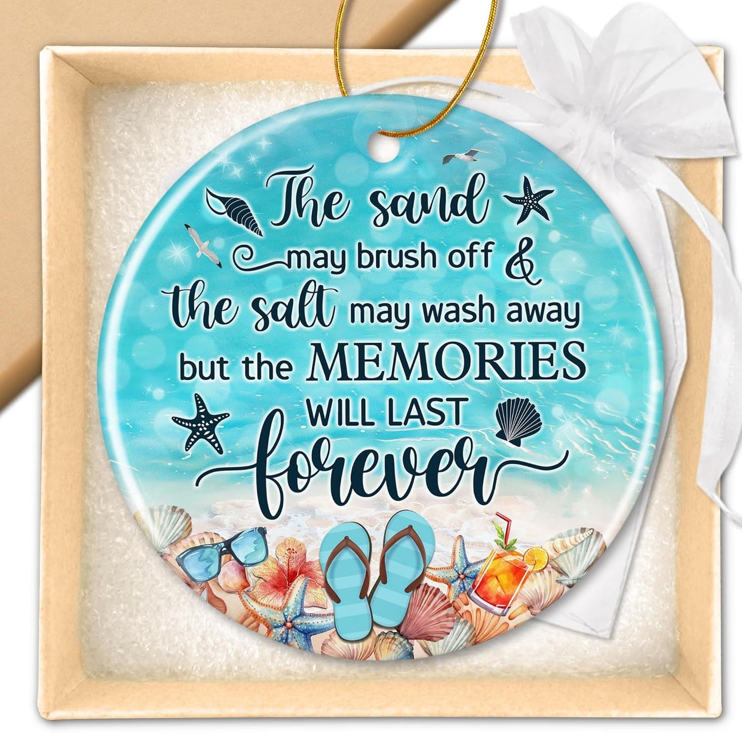 Thank You Gifts for Women Men - Teacher Appreciation Gifts - Appreciation Gift for Nurse Paraprofessional Principal Coworker Employee Counselor Boss - Retirement Farewell Going Away - Ceramic Ornament