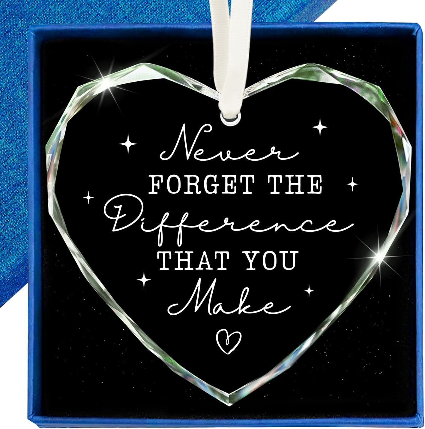 Thank You Gifts for Women Men - Teacher Appreciation Gifts - Appreciation Gift for Nurse Paraprofessional Principal Coworker Employee Counselor Boss - Retirement Farewell Going Away - Ceramic Ornament