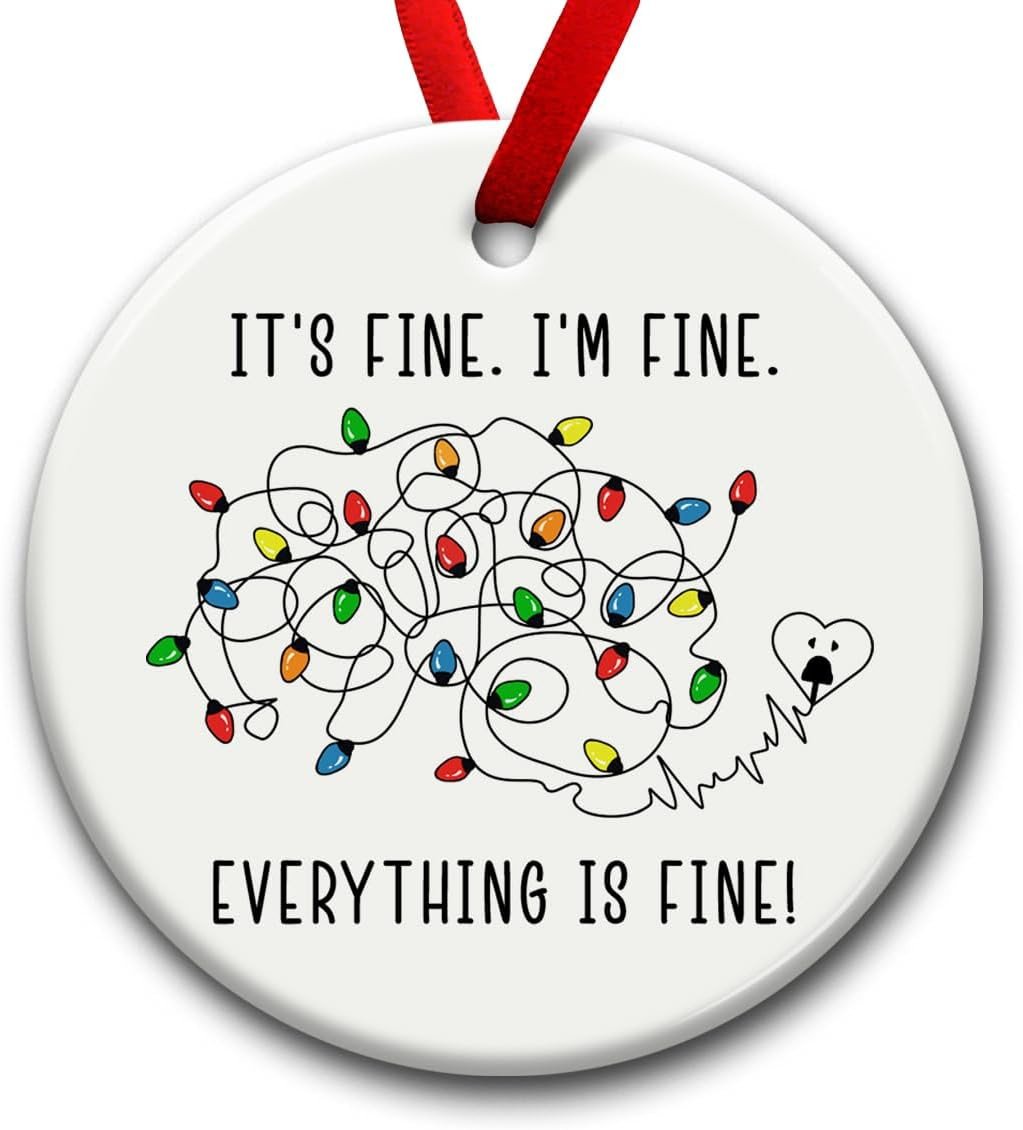 Christmas Ornaments, Inspirational Gifts for Xmas Hanging Decor - Ideal Gift for Family, Sister, Friends, Couples, Women & Men - Under Tree Christmas Decoration