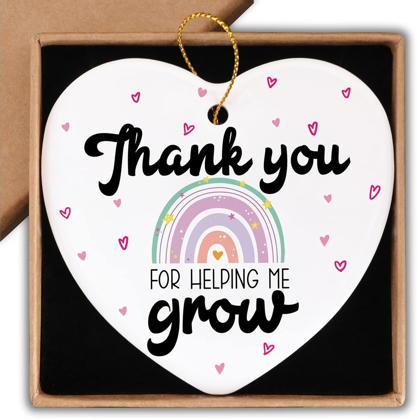 Teacher Appreciation Gifts Teacher Gifts for Women Ornament Keepsake Sign Heart Plaque Best Teacher Gift Birthday Christmas Teacher Thank You Gifts for Teacher from Student