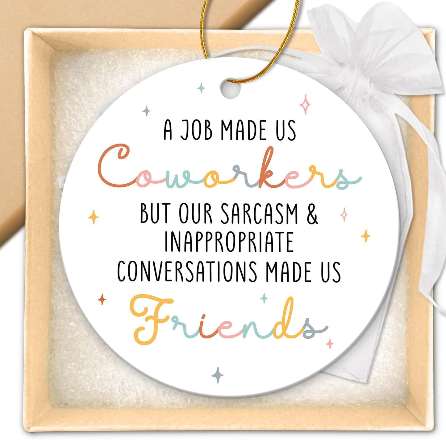 Thank You Gifts for Women Men - Appreciation Gift for Coworker Boss Teacher Nurse Mom Friend - Thanksgiving Day Gifts for Family - Being A Blessing in My Life - Ceramic Christmas Ornament 2025