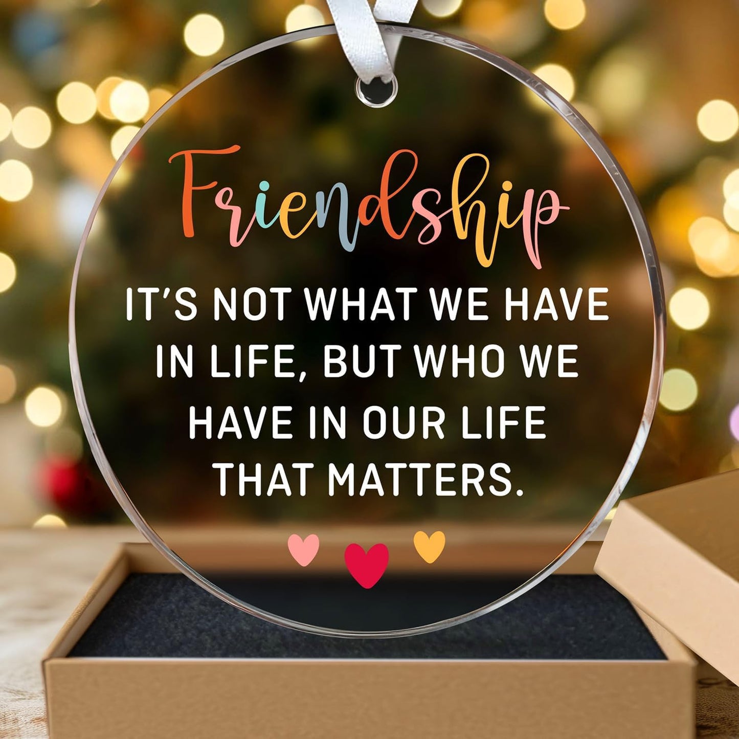 Thank You Gifts for Women Men - Appreciation Gift for Coworker Boss Teacher Nurse Mom Friend - Thanksgiving Day Gifts for Family - Being A Blessing in My Life - Ceramic Christmas Ornament 2025