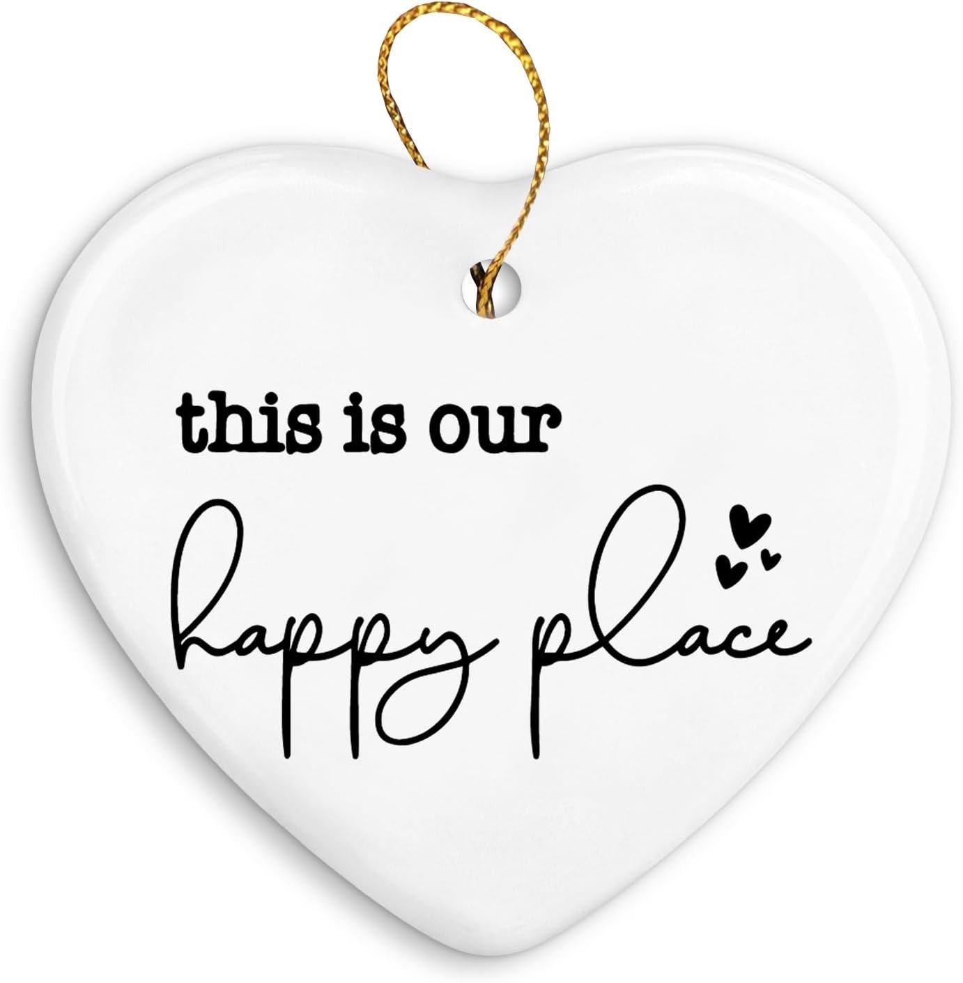 Inspirational Gifts for Women Men Christmas Ornament,Positive Motivational Christmas Ornament Gifts,White Christmas Ceramic Christmas Ornament Gifts,Hanging Ornaments
