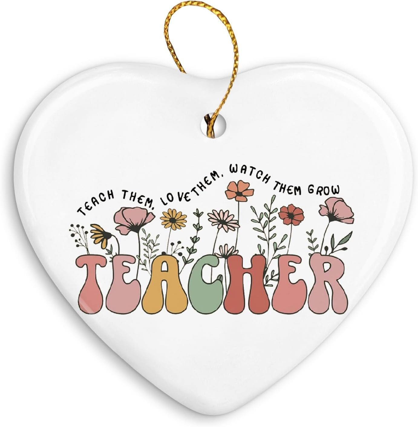 Teacher Appreciation Gifts,Teacher Gift for Women,Thank You Gifts from Students,It's a Good Day Ceramic Heart Keepsake Sign,Hanging Ornaments