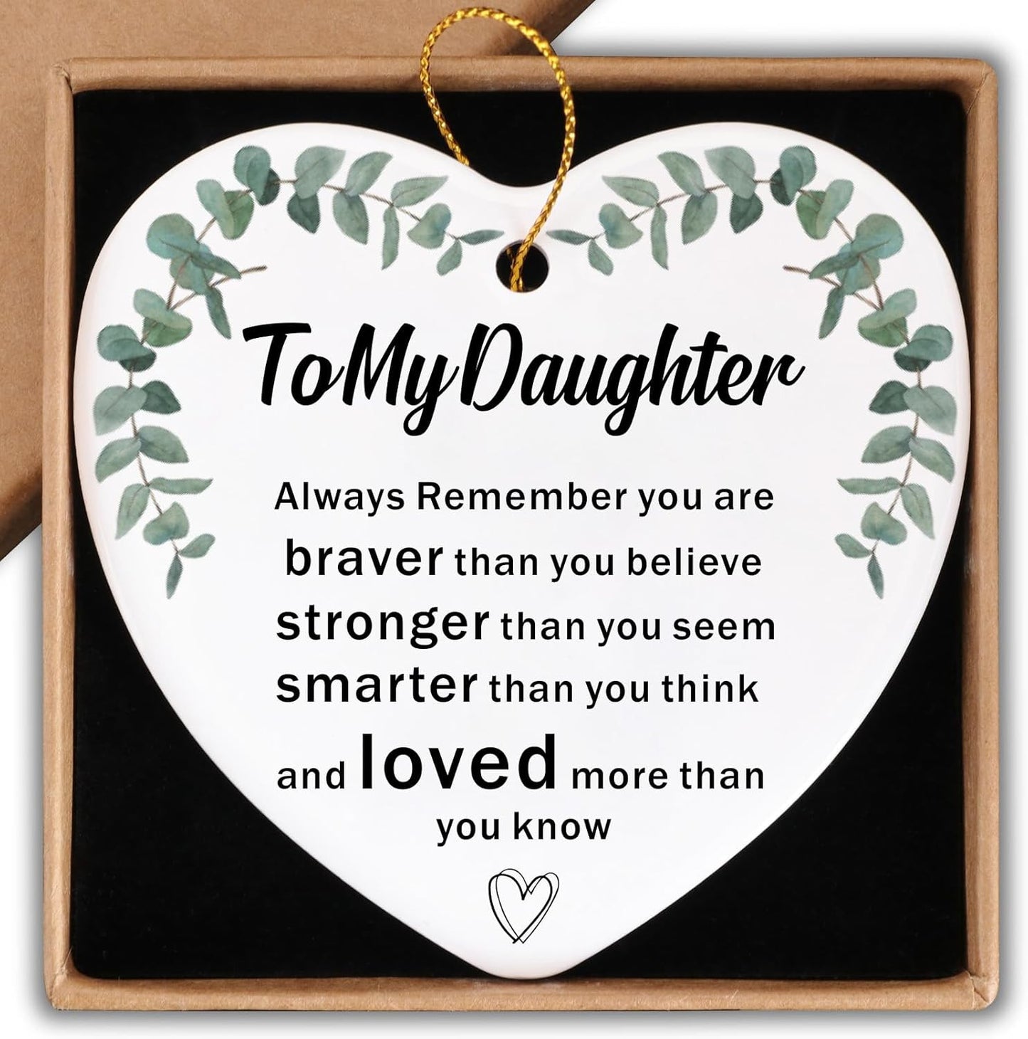 To My Grandson Gifts from Grandma Ceramic Ornament Keepsake Sign Heart Plaque Heartwarming Birthday Christmas Wedding Graduation Gifts for Grandson Family from Grandma