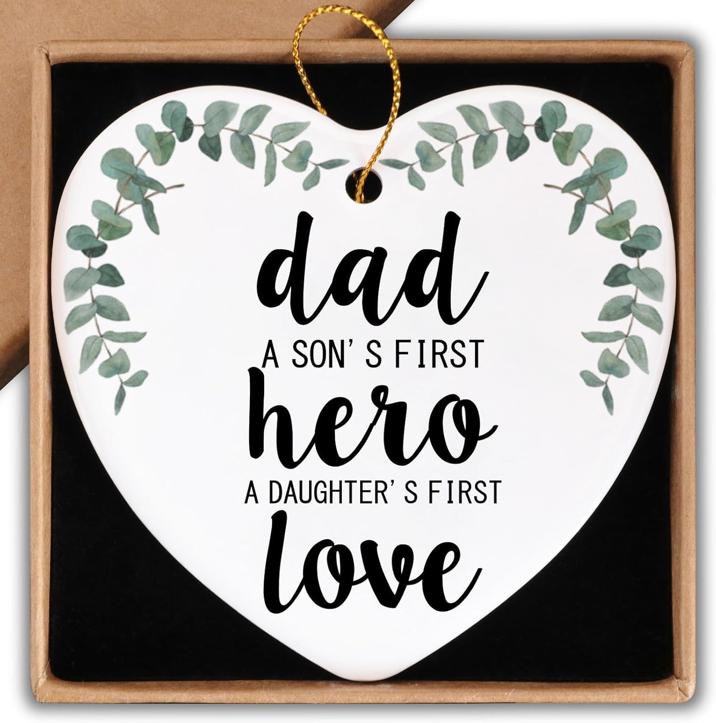 To My Grandson Gifts from Grandma Ceramic Ornament Keepsake Sign Heart Plaque Heartwarming Birthday Christmas Wedding Graduation Gifts for Grandson Family from Grandma
