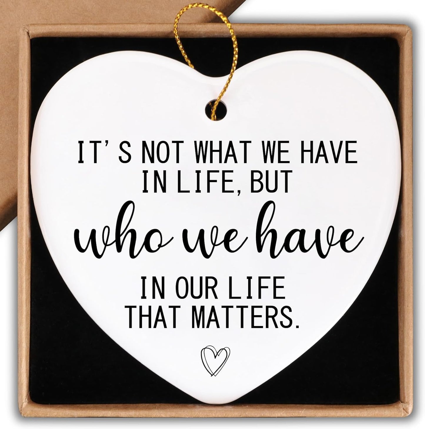 Friendship Gifts for Women Ceramic Ornament Keepsake Sign Heart Plaque I'm Here for You Best Friend Bestie Birthday Gifts for Women Going Away Gifts for Friends