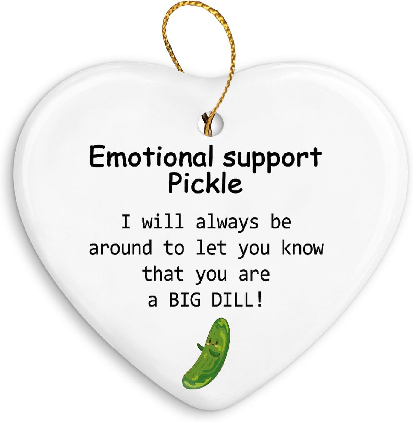 Funny Potato Emotional Support Ornament Keepsake?Positive Motivational Christmas Ornament Gifts,White Christmas Ceramic Christmas Ornament Gifts,Hanging Ornaments