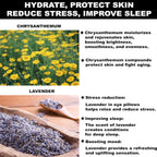 Organic Linen Eye Pillow with Black Beans, Chrysanthemum and Lavender Hot/Cold Aromatherapy for Sleep, Yoga and Relief Headache, Dry Eyes