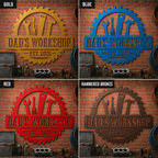 Personalized Metal Workshop Sign, Custom Garage Sign, Mechanic Workshop Sign, Fathers Day Gift, Wall Art