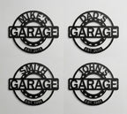 Personalized Garage Metal Sign, Custom Garage Wall Decor, Workshop Sign, Man Cave Decor