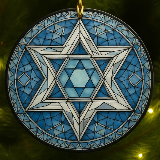 Spiritual Hanukkah Acrylic Ornament, Christmas Ornament Gifts for Tree, Jewish Gifts for Mom, Sister, Friends, Hanukkah Gift, Hanging Suncatcher, Ornaments for Tree, Home Decor