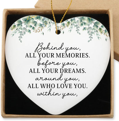 Inspirational Gifts for Women Sometimes Life Can Be Tough Hanging Ornament Thinking of You Gift Funny Birthday Encouragement Motivational Gifts for Sister Friend Christmas Ceramic Heart Keepsake
