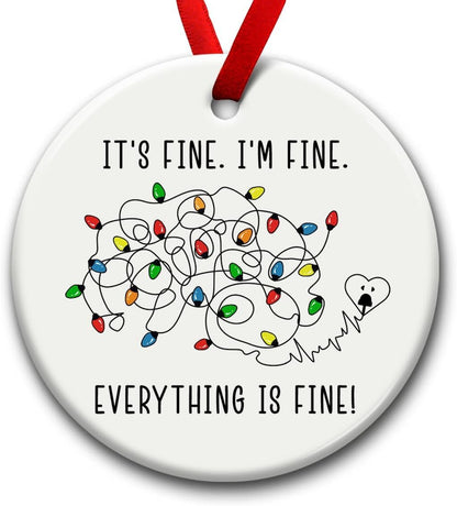Christmas Ornaments, Inspirational Gifts for Xmas Hanging Decor - Ideal Gift for Family, Sister, Friends, Couples, Women & Men - Under Tree Christmas Decoration