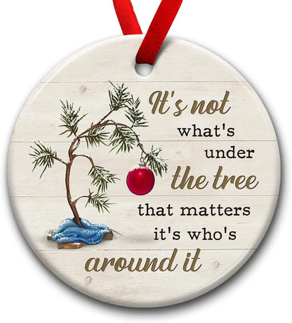 Christmas Ornaments, Inspirational Gifts for Xmas Hanging Decor - Ideal Gift for Family, Sister, Friends, Couples, Women & Men - Under Tree Christmas Decoration