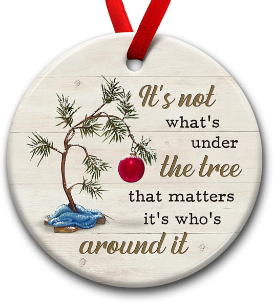 Christmas Ornaments, Inspirational Gifts for Xmas Hanging Decor - Ideal Gift for Family, Sister, Friends, Couples, Women & Men - Under Tree Christmas Decoration