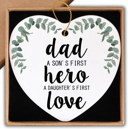 To My Grandson Gifts from Grandma Ceramic Ornament Keepsake Sign Heart Plaque Heartwarming Birthday Christmas Wedding Graduation Gifts for Grandson Family from Grandma