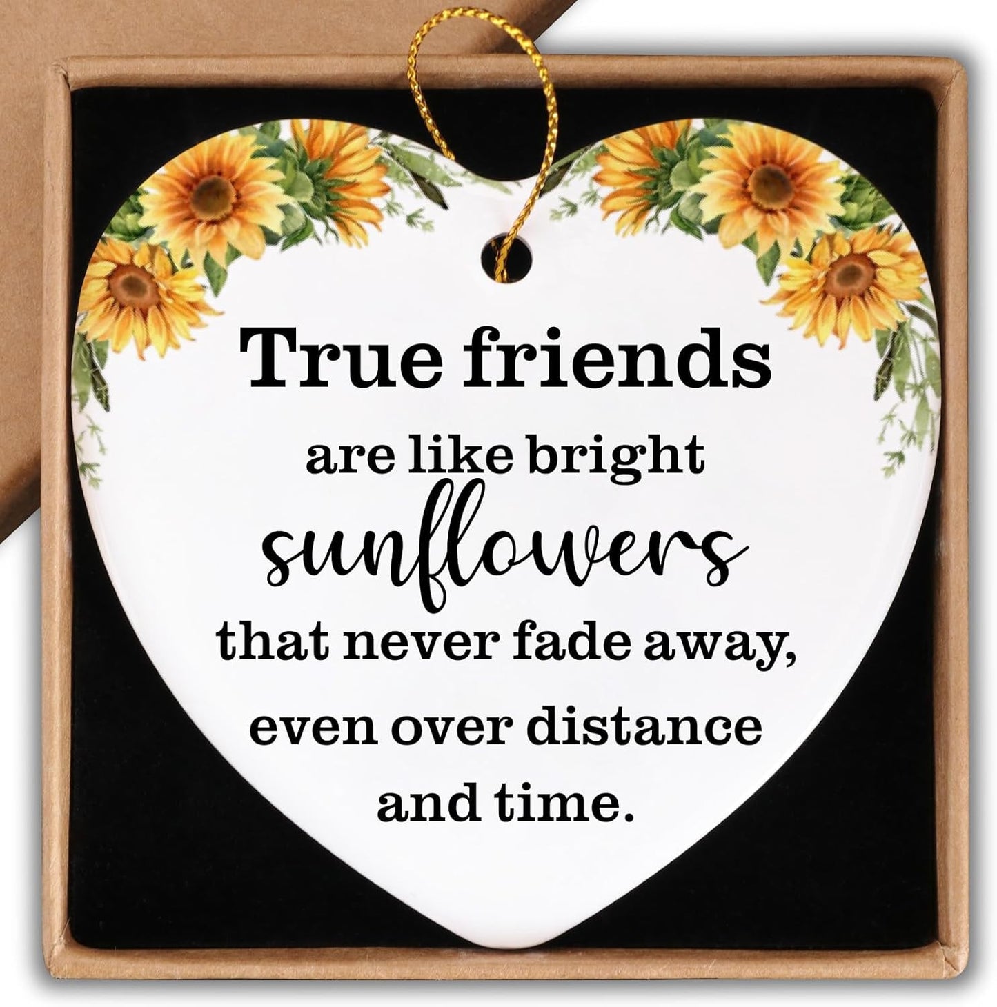 Friendship Gifts for Women Ceramic Ornament Keepsake Sign Heart Plaque I'm Here for You Best Friend Bestie Birthday Gifts for Women Going Away Gifts for Friends